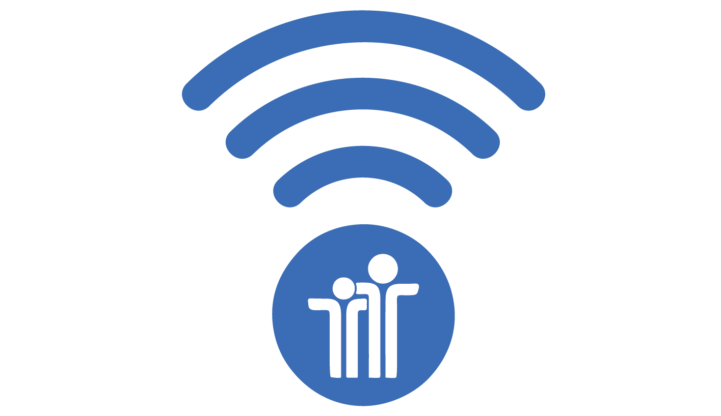 The PYD logo (two stick figures with arms around each other) inside a circle, with a wi-fi signal above it