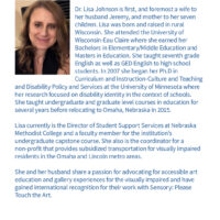Dr. Lisa Johnson, Inductee for the Class of 2021 of the Disability Mentoring Hall of Fame
