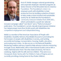 Kevin R. Webb, Inductee for the Class of 2021 of the Disability Mentoring Hall of Fame
