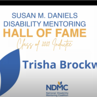 Trisha Brockway being inducted