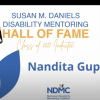 Nandita Gupta being inducted