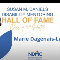 Marie Dagenais-Lewis being inducted